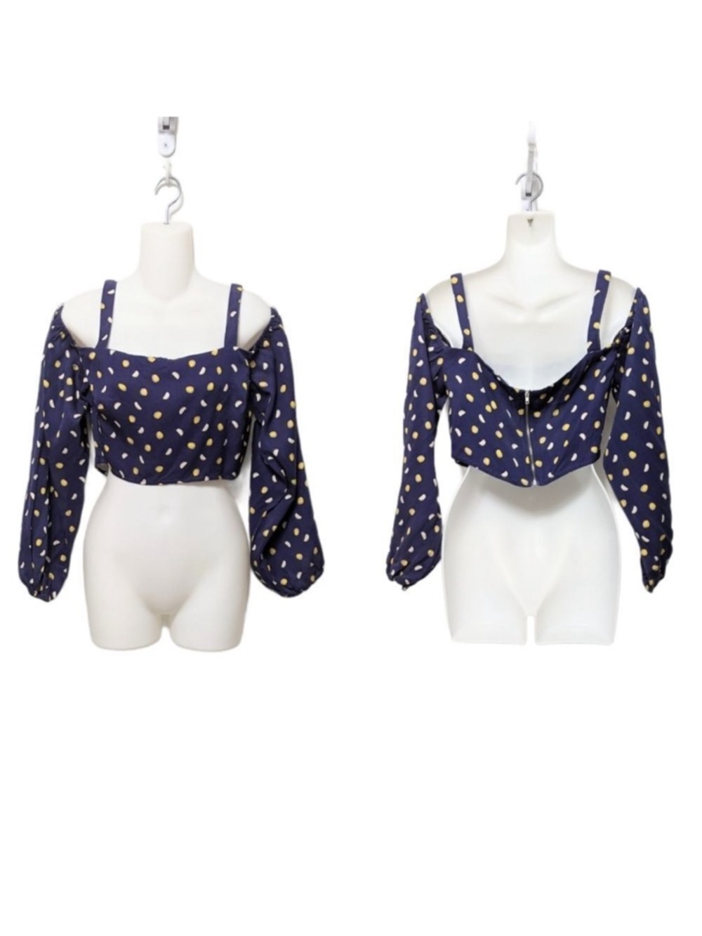 EGGIE Tencel Melon Fruit Novelty Print Crop Top L